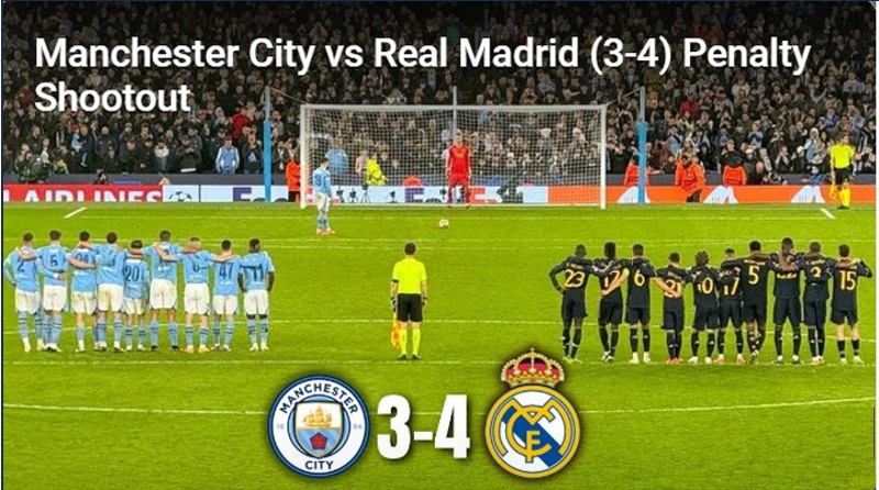 Real Madrid defeated Manchester City.