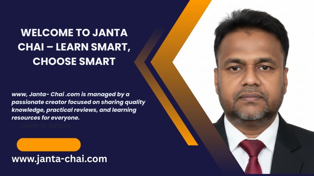 Welcome to Janta Chai – Learn Smart, Choose Smart