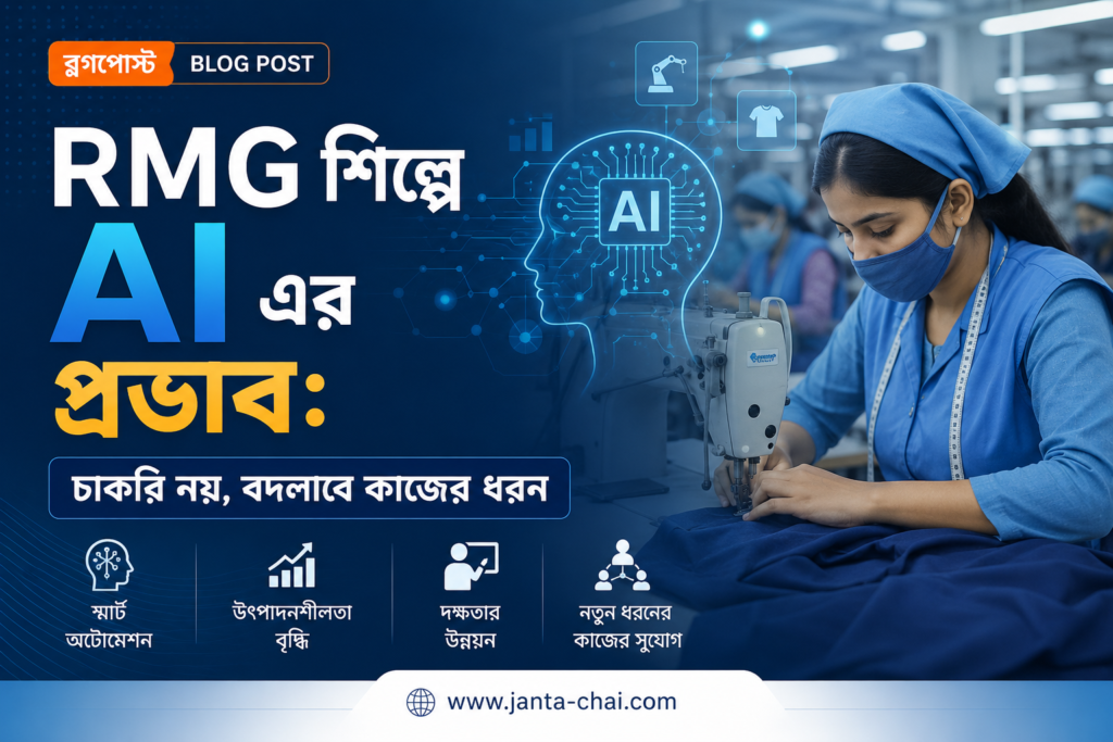 RMG শিল্পে AI এর প্রভাব: চাকরি নয়, বদলাবে কাজের ধরন”